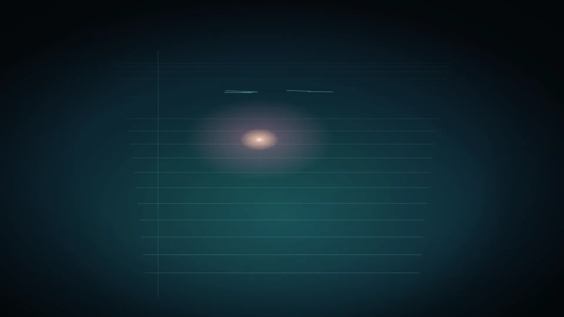 A magenta core with filaments crossing a teal network: unstable energy over the abyss